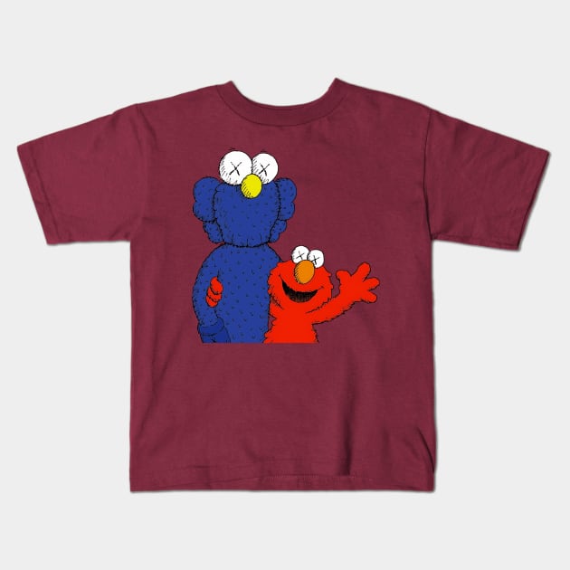 Kaws Design 9 Kids T-Shirt by NobleNotion